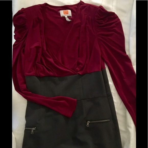 Laundry by Design raspberry /grey dress - Picture 6 of 6